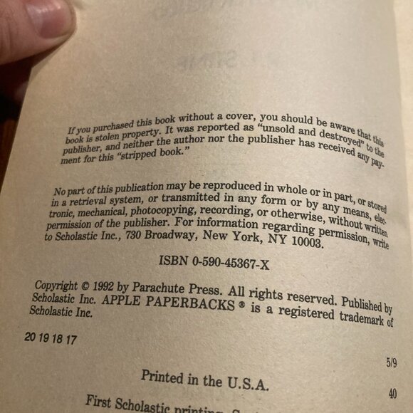 Vintage Book-Goosebumps Monster Blood 1992-RL Stine - Picture 2 of 4